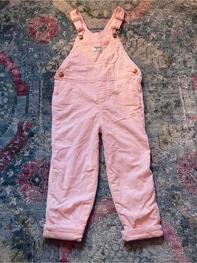 OshKosh B'gosh Light Pink Corduroy Toddler Overalls